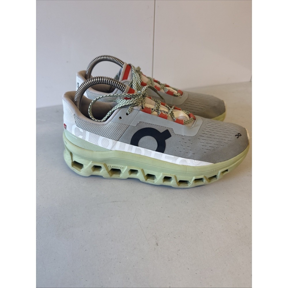 ON Brand Cloud Cloudmonster Grey/Green Women's SZ 9 Running Shoes 2023